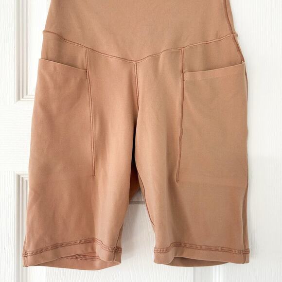NWOT Aerie OFFLINE Real Me High Rise 7” Bike Shorts Womens Size XS Beige Tan - Picture 3 of 8